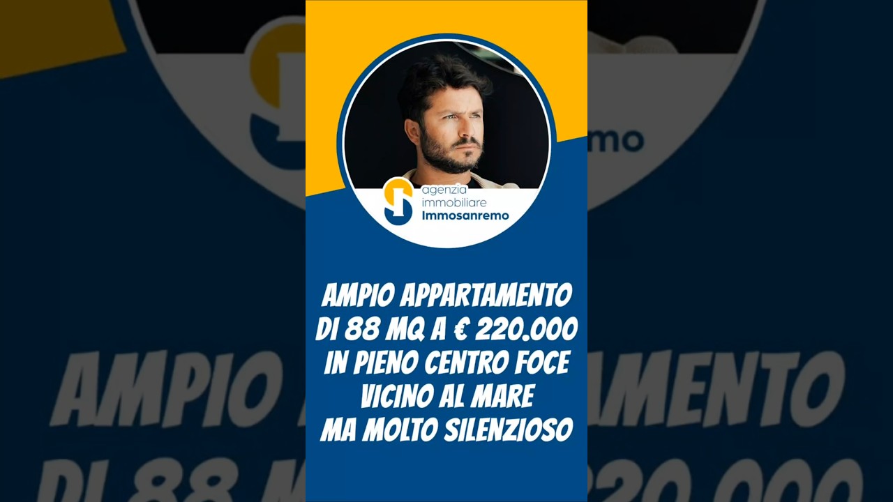 Ampio appartamento di 88mq a 220.000 in pieno centro foce vicino al mare ma molto silenzioso