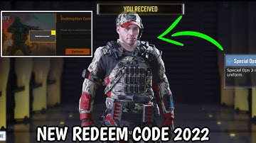 cod mobile Redeem code codm 2022 | codm Redeem code 2022 | Garena Redeem code codm 202 September