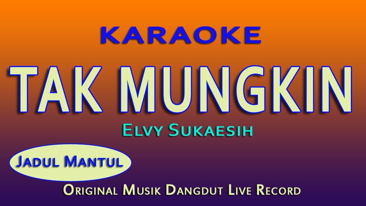 TAK MUNGKIN ELVY SUKAESIH - KARAOKE NO VOKAL