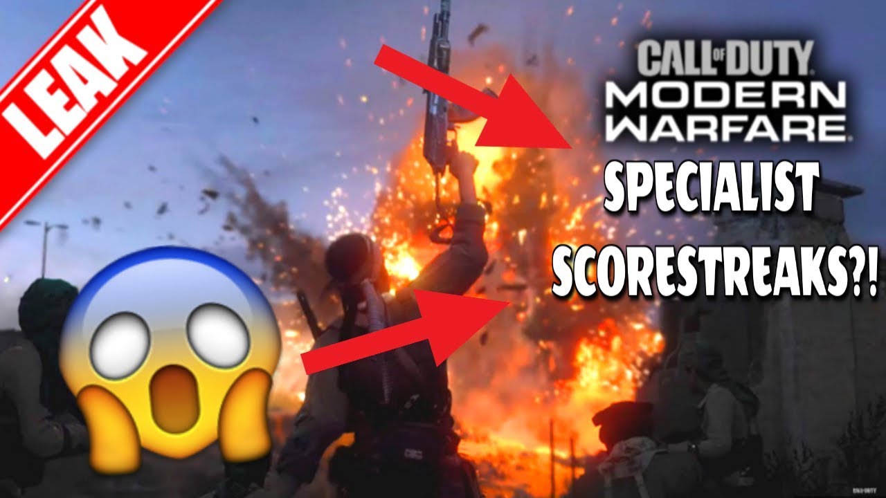 *MODERN WARFARE LEAKED 3 TYPES OF SCORESTREAKS* ( *SPECIALIST STREAKS RETURNING* )!!!!