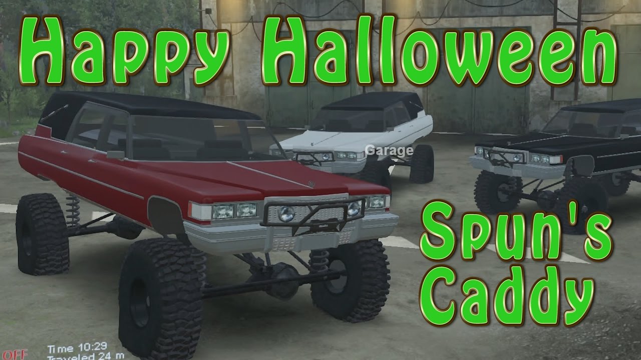 Spintires Mods - Spuns Cadillac Hearse 4X4 - Happy Halloween