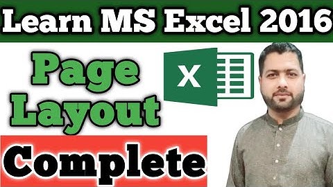 Page layout Tab in Excel 2016 in urdu, Margins, Orientations, Size, Print Area, Print Titles ,