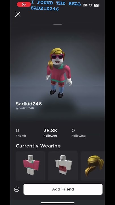 #shorts #sadkid246 #roblox - YouTube