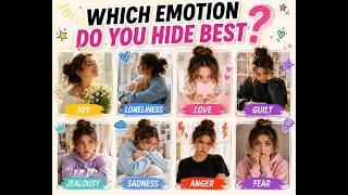 What Emotion Do You Hide Best? | Personality Test |Fun Test | Aesthetics Quiz
