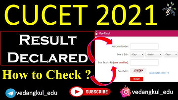 CUCET 2021 Result Declared | How to Check ? Step by Step | By Aditya