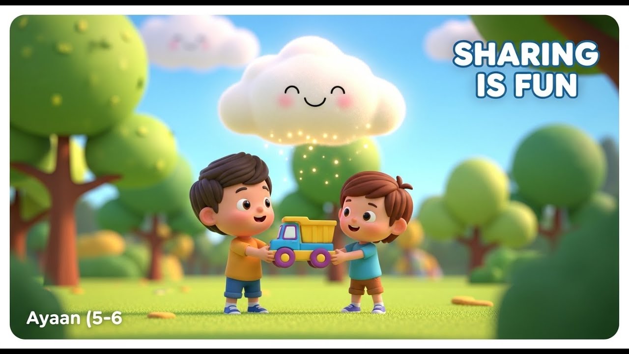 Ayaan and the Sharing Cloud ☁️🤝 | Sharing Moral Story for Kids | ToonWhizd Kids