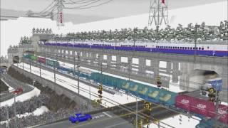 新VRM3★仮想津軽海峡線3線化完成14新幹線定点カメラから