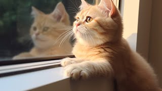 Music Therapy for Cats - Make Your Cat Happy, Relaxation Music &amp; Rain Sounds, Deep Sleep♬