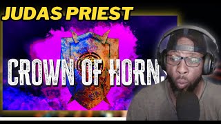 JUDAS PRIEST | CROWN OF HORNS | LYRIC VIDEO |OFFICIAL RELEASE 2024 | FIRST TIME HEARING AND REACTION