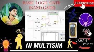 Nand Gate Using Multisim | #Basic Logic Gate