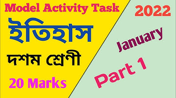 model activity task class 10 january 2022 history, class 10 model activity task part 9 history