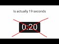 This video is actually 19 seconds long