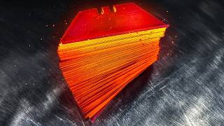 Turning Razor Blades into a Damascus Knife