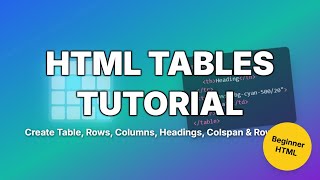 Simple Table With Rowspan Html Html Tables Explained Learn Table Tr Th Td Colspan Rowspan Html ...