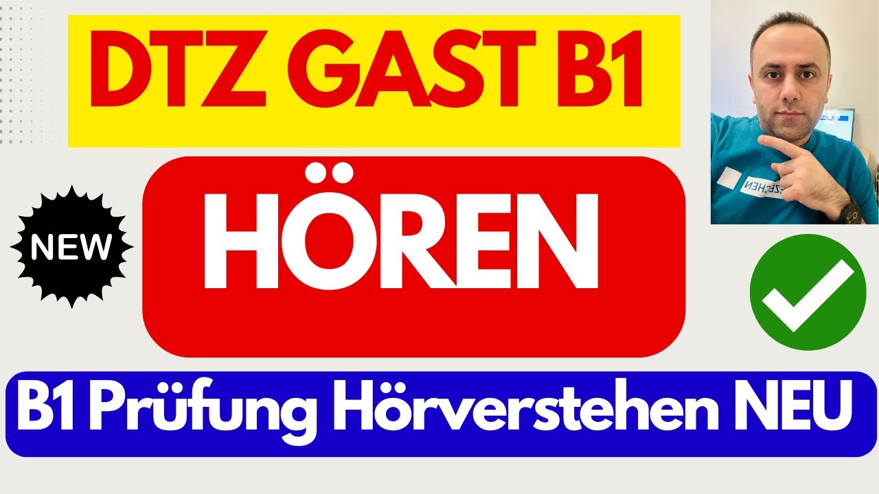 Prüfung B1 Hören 2024 / DTZ Gast B1 Hörverstehen Mit Lösung NEU / Telc