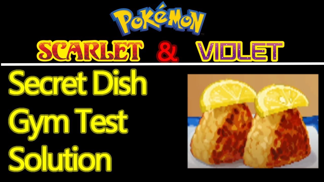 Pokemon Scarlet and Violet secret menu item, medali gym test