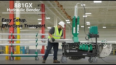 Greenlee® 881GX Hydraulic Bender and Shoe Groups