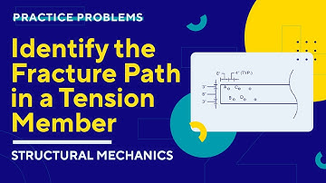 Civil PE Exam – Structural Mechanics – Identify the Fracture Path in a Tension Member