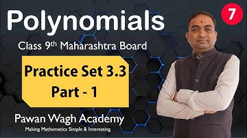 Polynomials Exercise 3.3 Class 9th Part 1