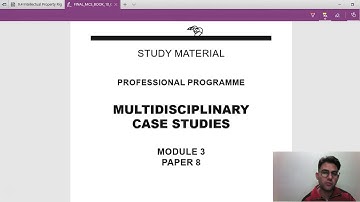 #CompanySecretary #Professional #Multidisciplinary Case Study- Module 3_ New Syllabus MDCS