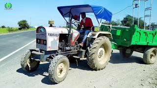 Eicher 242 With Trolley Going To Stone Cruisher For  Construction Stone