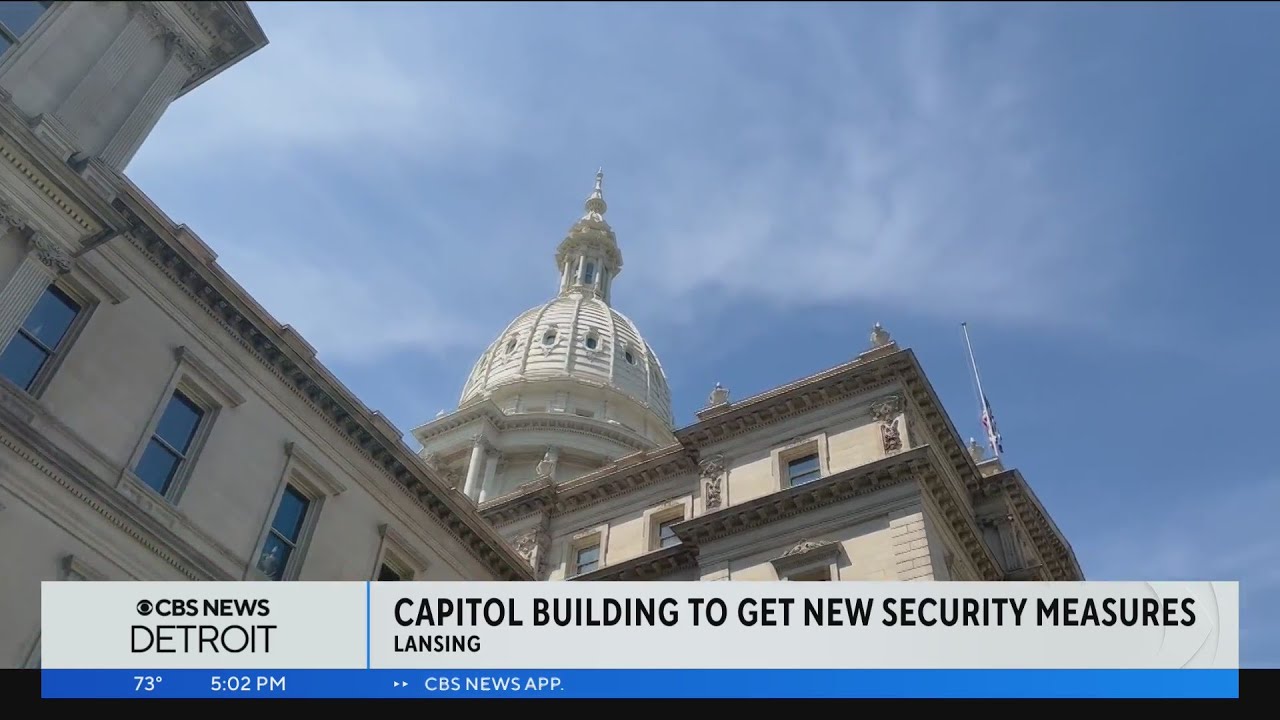 Security improvements heading to Michigan Capitol building YouTube