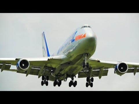 Pouso em Campinas NATIONAL AIRLINES NAVITRANS  747-400 BCF