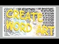 how to create a word art