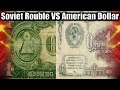 Mighty Soviet Rouble Versus American Dollar. USSR currency #sovietmoney