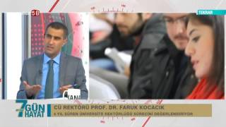 (Kanal 58) Ali İzgi İle 7 Gün Hayat Programı Rektör Prof. Dr. Kocacık