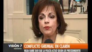 Visión Siete: Garré, sobre el conflicto gremial en Clarín