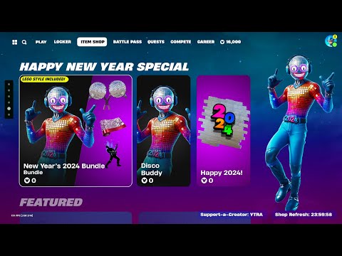 FREE NEW YEARS BUNDLE NOW in Fortnite!