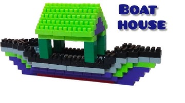 boat in building blocks/building blocks for kids/building blocks boat house/building blocks/boat