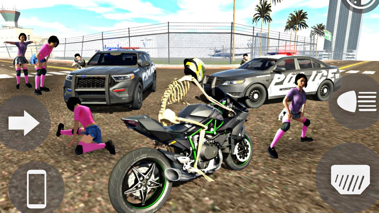 Skeletal Ride Drive New Danc Girl,Skeleton Drive Bike, Airport, Fight Police, Black Monster ...