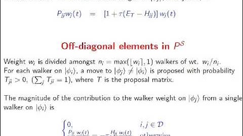 INT 13-2a: Cyrus Umrigar, Semistochastic Quantum Monte Carlo