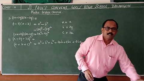 X Maths bridge Course part 2