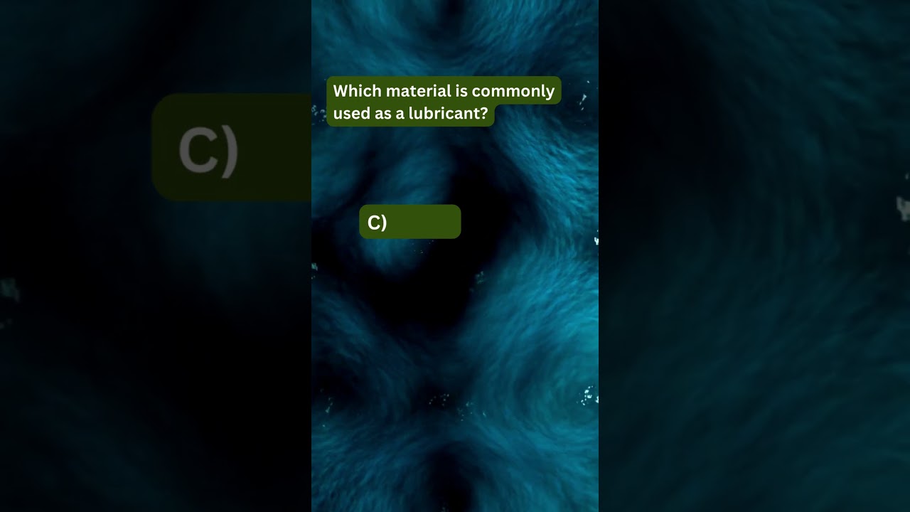 Which material is commonly used as a lubricant? #Lubrication #MineralOil #sciencefather #publication