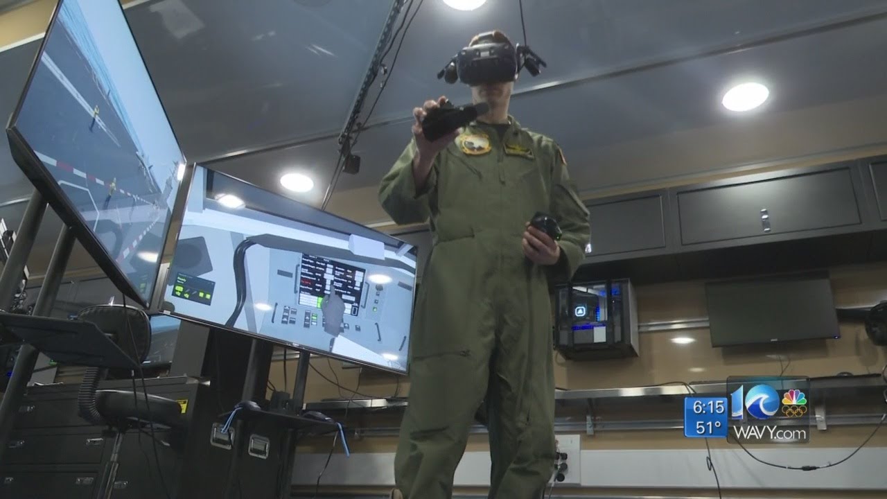 Video game-like virtual reality system part of new training for sailors at  Naval Station Norfolk - YouTube