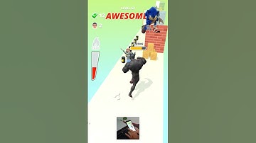 Muscle Rush Part 58 Gameplay | Cat man Run Transformation 💪🏻 #shorts #cartoon