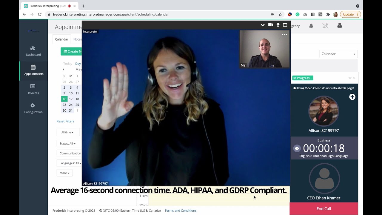 Video Remote Interpreting (VRI) and Over-the-Phone Interpreting (OPI) System by FIA Interpreting