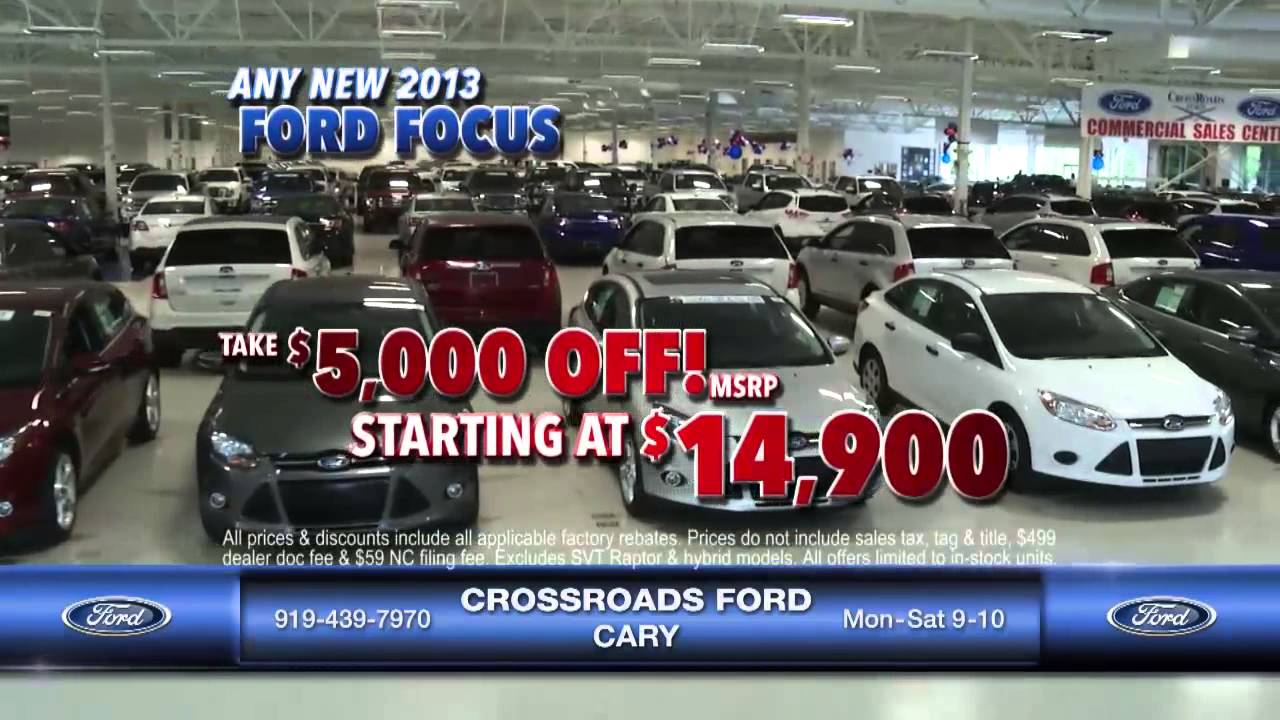 CrossRoads Ford Cary Drastic Discounts Cars 6 19 13 YouTube