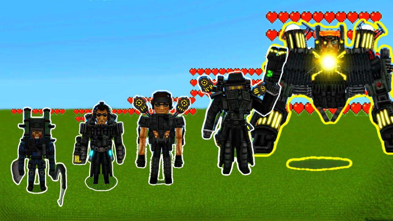 Skibidi Toilet Add-On by Goji Draw in Minecraft PE!