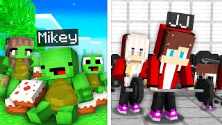 Mikey FAT Family vs JJ SKINNY Family Survival Battle in Minecraft ! - Maizen