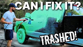 DEEP CLEANING A Nasty Farm Truck | Complete Disaster Car Detailing Restoration