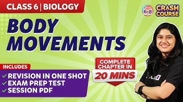 Body movements Class 6 Complete chapter under 20 mins