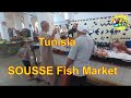 🇹🇳 SOUSSE🐟Amazing Street Fish Food Market in TUNISIA