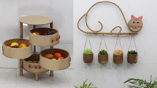 Best Out Of Waste for Storage Organization, Jute Recycling Craft Ideas