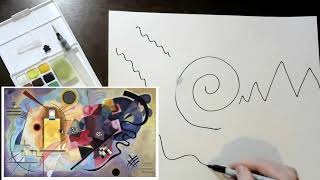 WES Art Lesson (K-2) How to: Kandinsky Painting