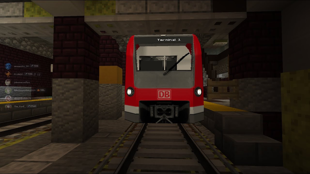 Minecraft MTR Mod In Greenfield Map: Yellow Line Finished!