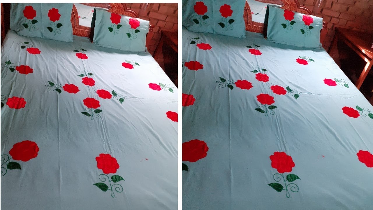 Aplic Work  Bedsheet Design | Casmate Bedsheet Design